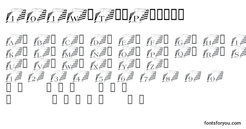 Czcionka 101WeThePeople – alfabet, cyfry, specjalne znaki
