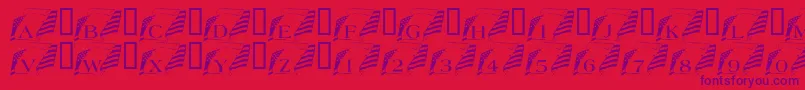 101WeThePeople Font – Purple Fonts on Red Background