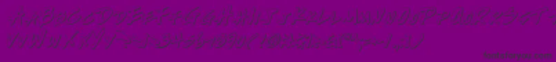 Writev2o Font – Black Fonts on Purple Background