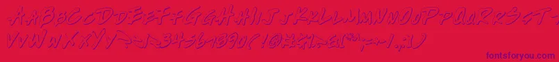 fuente Writev2o – Fuentes Moradas Sobre Fondo Rojo