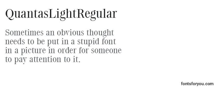 QuantasLightRegular Font