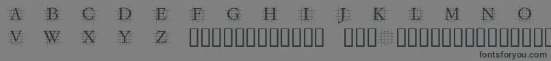 Шрифт Grafcirculum – чёрные шрифты на сером фоне