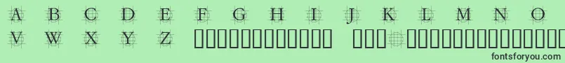 Grafcirculum Font – Black Fonts on Green Background
