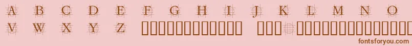 Grafcirculum Font – Brown Fonts on Pink Background