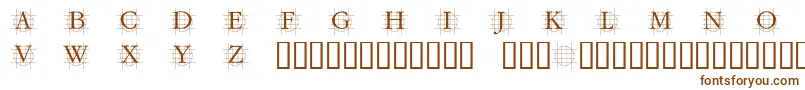 Шрифт Grafcirculum – коричневые шрифты на белом фоне