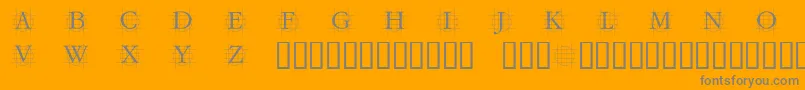 Grafcirculum Font – Gray Fonts on Orange Background