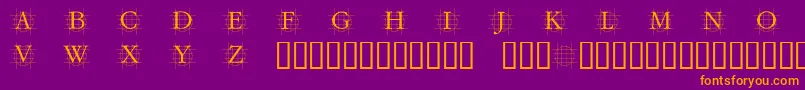 Grafcirculum Font – Orange Fonts on Purple Background