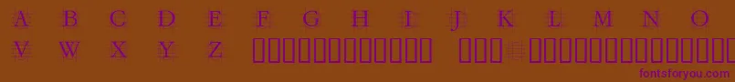 Grafcirculum Font – Purple Fonts on Brown Background