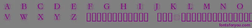 Шрифт Grafcirculum – фиолетовые шрифты на сером фоне