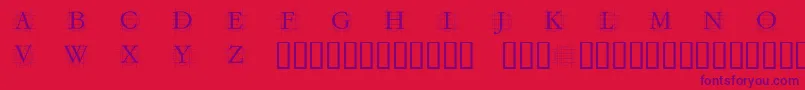 Grafcirculum Font – Purple Fonts on Red Background
