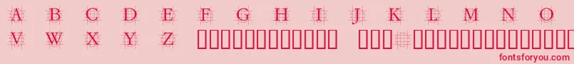 Grafcirculum Font – Red Fonts on Pink Background