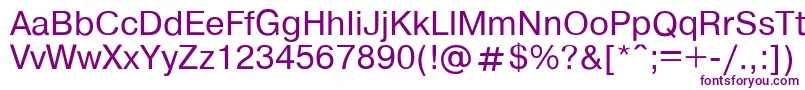 HelvdlRegular Font – Purple Fonts on White Background