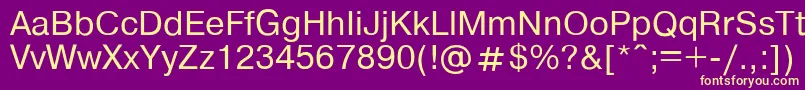 Шрифт HelvdlRegular – жёлтые шрифты на фиолетовом фоне