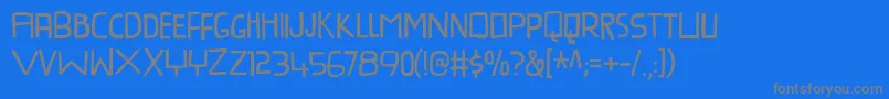 ProvokateurDemo Font – Gray Fonts on Blue Background