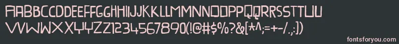 ProvokateurDemo Font – Pink Fonts on Black Background
