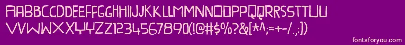 ProvokateurDemo Font – Pink Fonts on Purple Background