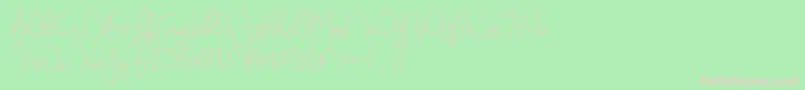 BmdJenniferLynne Font – Pink Fonts on Green Background