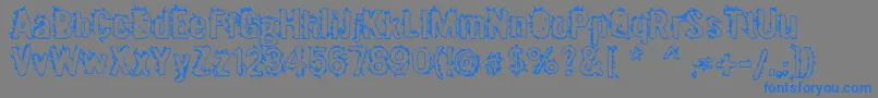 Mx2urban Font – Blue Fonts on Gray Background