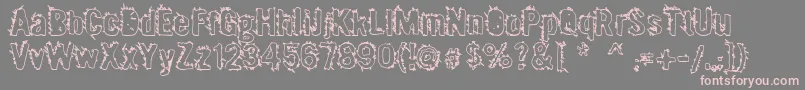 Weitere Informationen zur Mx2urban-Schriftart Mx2urban-Schriftart – Rosa Schriften auf grauem Hintergrund