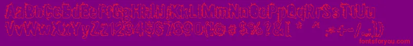 Mx2urban Font – Red Fonts on Purple Background