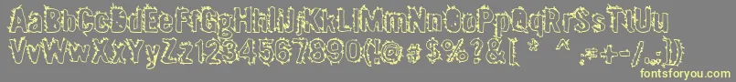 Mx2urban Font – Yellow Fonts on Gray Background