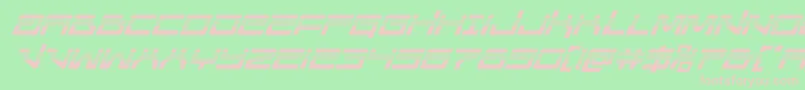 Unitedplanetshalfital Font – Pink Fonts on Green Background