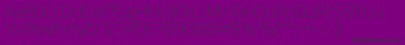 EsphimereThin Font – Black Fonts on Purple Background