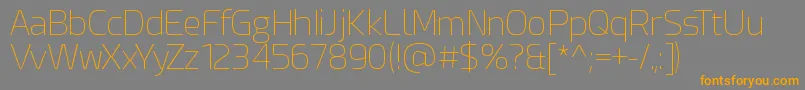 More about EsphimereThin Font EsphimereThin Font – Orange Fonts on Gray Background