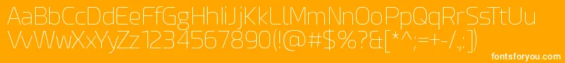 EsphimereThin Font – White Fonts on Orange Background