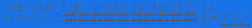 En savoir plus sur la police SpecifypersonalConthin Police SpecifypersonalConthin – polices brunes sur fond bleu