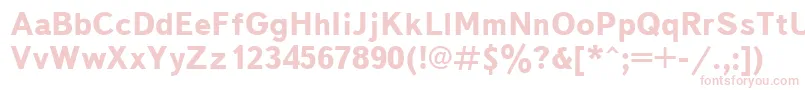 TextbookcttBold Font – Pink Fonts on White Background