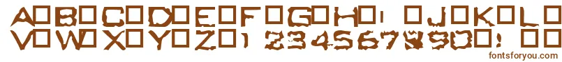 Bumling Font – Brown Fonts on White Background