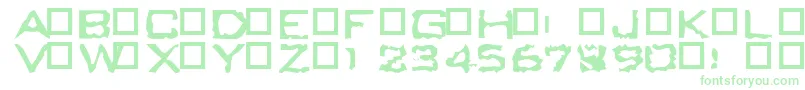 Bumling Font – Green Fonts on White Background