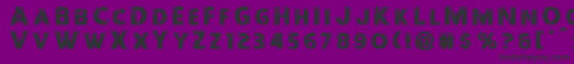 Шрифт Redundeadtitle – чёрные шрифты на фиолетовом фоне
