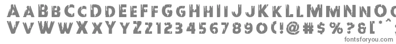 Redundeadtitle-Schriftart – Graue Schriften