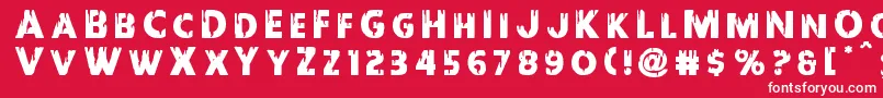 フォントRedundeadtitle – 赤い背景に白い文字