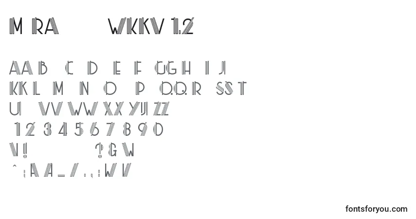 Czcionka MlRainbowKkV1.2 – alfabet, cyfry, specjalne znaki