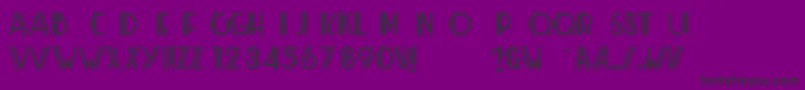 MlRainbowKkV1.2-Schriftart – Schwarze Schriften auf violettem Hintergrund