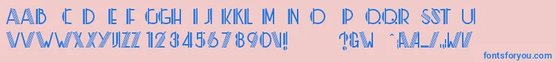 MlRainbowKkV1.2 Font – Blue Fonts on Pink Background