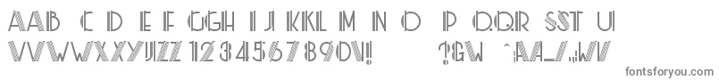 Шрифт MlRainbowKkV1.2 – серые шрифты на белом фоне
