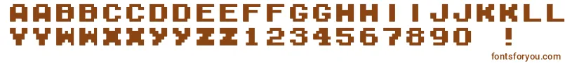 Czcionka M04FatalFuryBlack – brązowe czcionki
