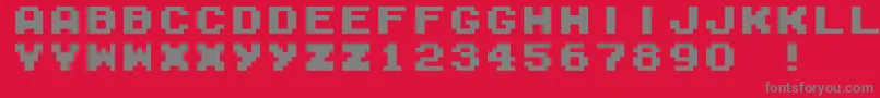 fuente M04FatalFuryBlack – Fuentes Grises Sobre Fondo Rojo