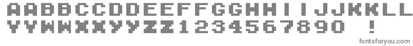 Шрифт M04FatalFuryBlack – серые шрифты на белом фоне