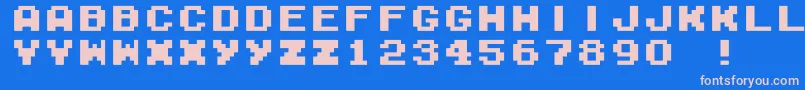 Police M04FatalFuryBlack – polices roses sur fond bleu