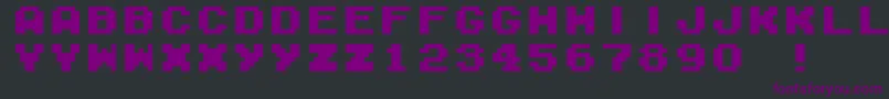 Fonte M04FatalFuryBlack – fontes roxas em um fundo preto