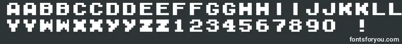 Шрифт M04FatalFuryBlack – белые шрифты