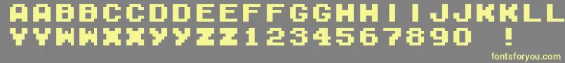 fuente M04FatalFuryBlack – Fuentes Amarillas Sobre Fondo Gris
