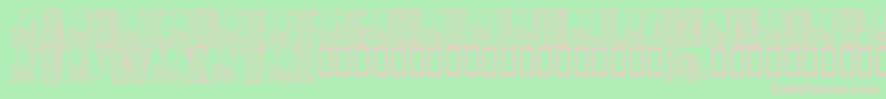 LmsSlowAndSteady Font – Pink Fonts on Green Background