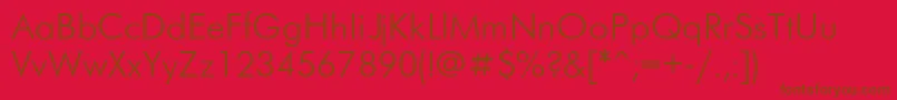 FuturisRegular Font – Brown Fonts on Red Background