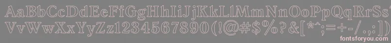 AntiquaHo Font – Pink Fonts on Gray Background